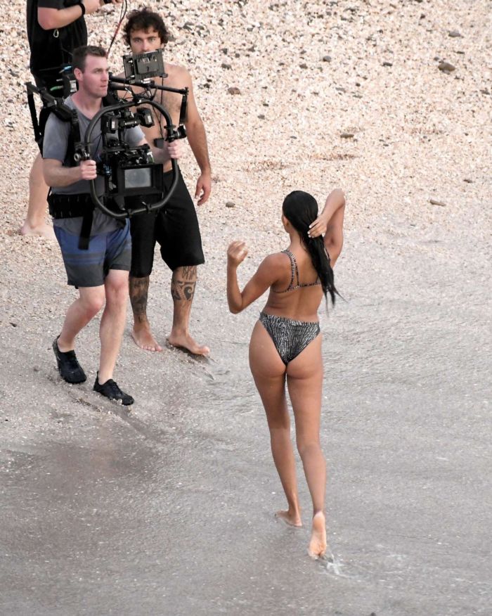 Kelly Gale In Bikini On A Yacht For Victoria's Secret Photoshoot