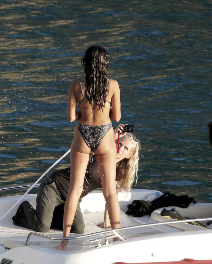 Kelly Gale In Bikini On A Yacht For Victoria's Secret Photoshoot