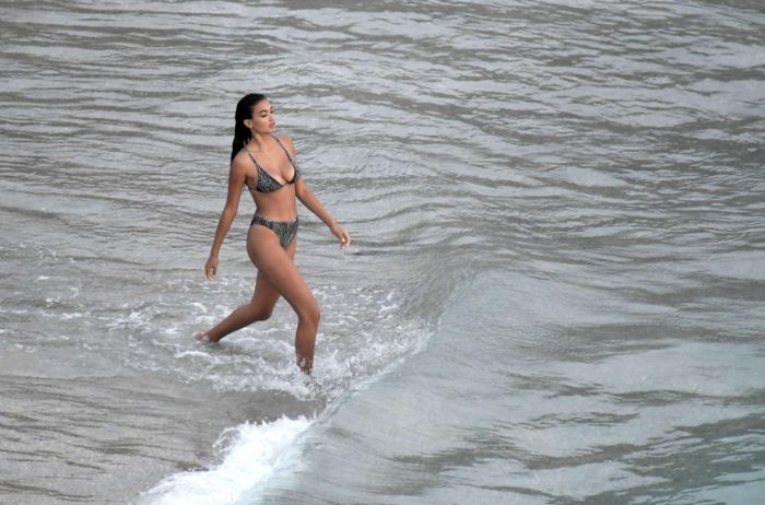 Kelly Gale In Bikini On A Yacht For Victoria's Secret Photoshoot