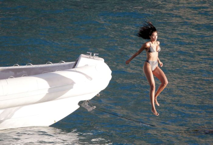 Kelly Gale In Bikini On A Yacht For Victoria's Secret Photoshoot