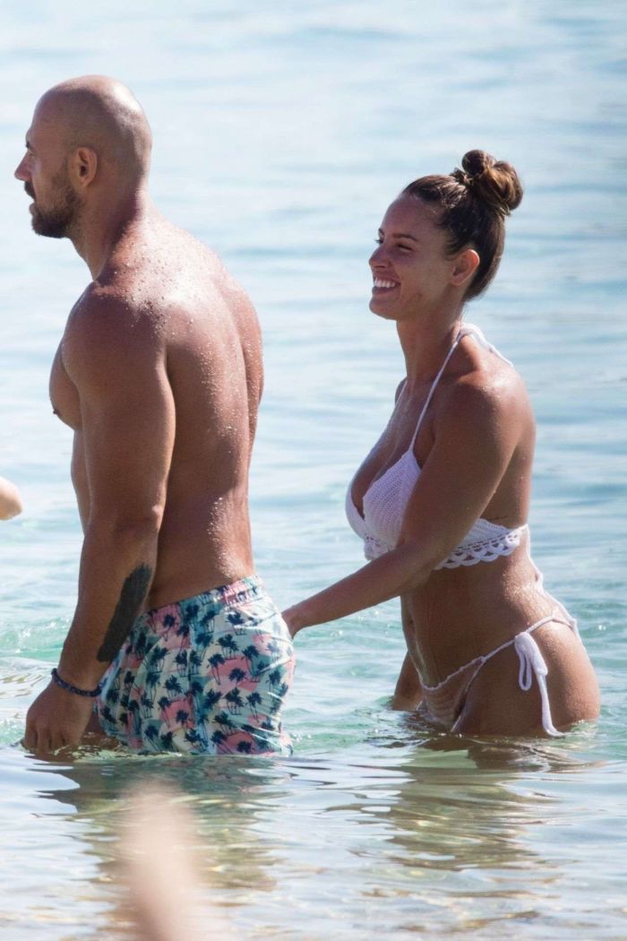 Lucia Javorcekova Vacationing In Bikini At The Beach In Greece