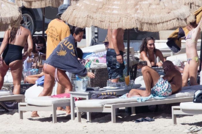 Lucia Javorcekova Vacationing In Bikini At The Beach In Greece
