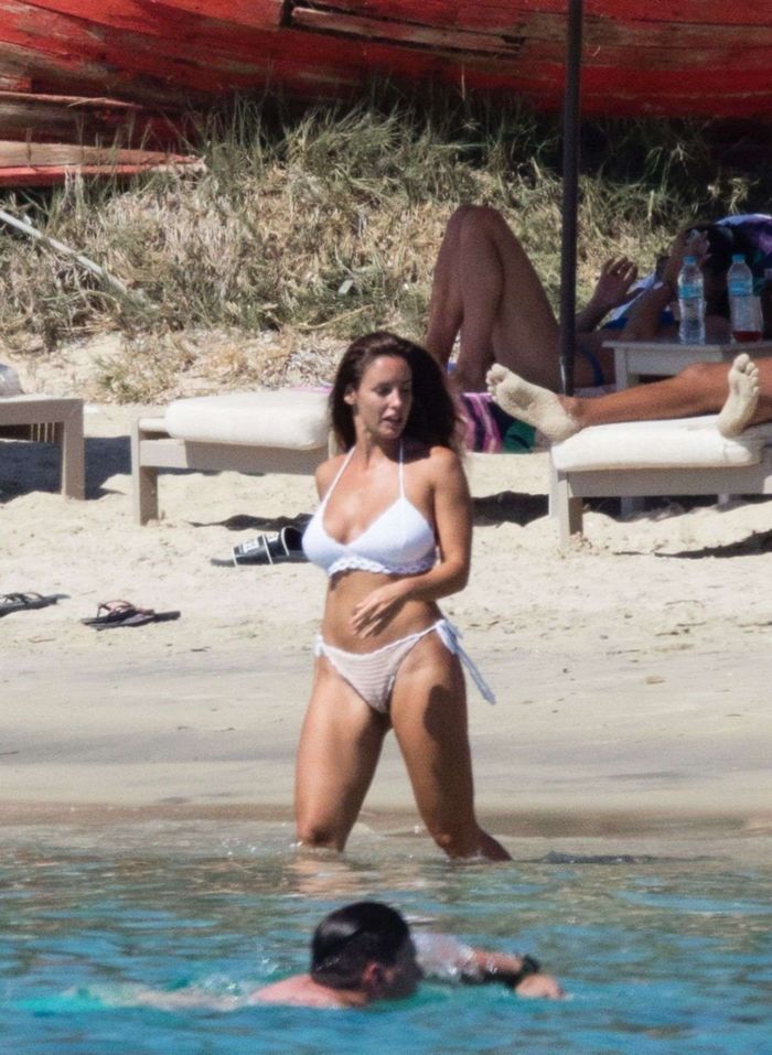 Lucia Javorcekova Vacationing In Bikini At The Beach In Greece