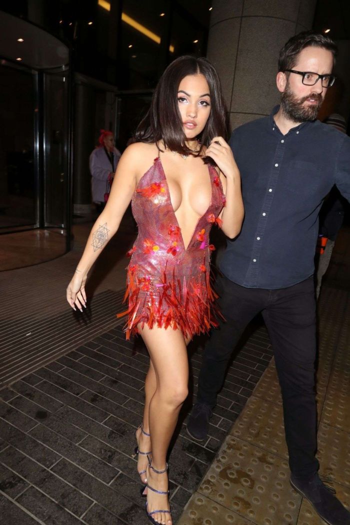 Mabel Shines In A Red Dress At The Brit Awards 2020 Afterparty