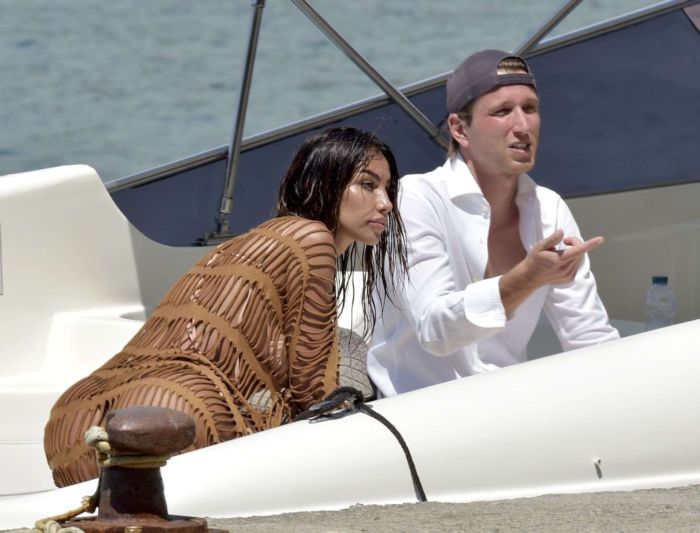 Madalina Ghenea Vacationing In Bikini On A Yacht In Portofino