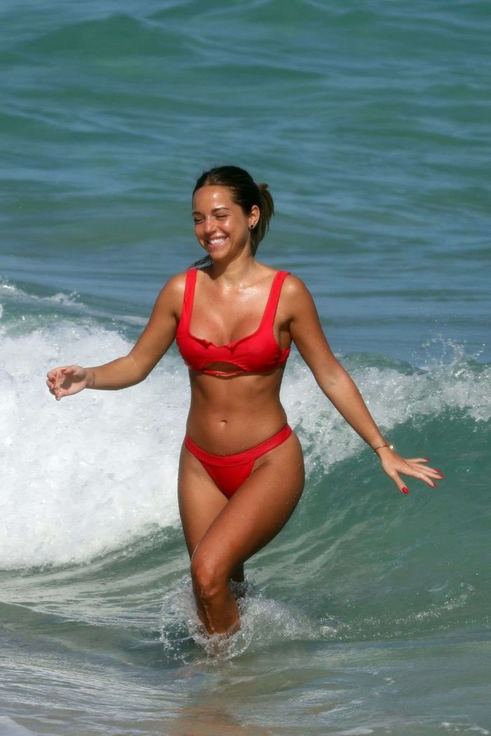 Maddy Burciaga On A Bikini Vacation With Her Boyfriend Alexis Lechanet At Miami Beach