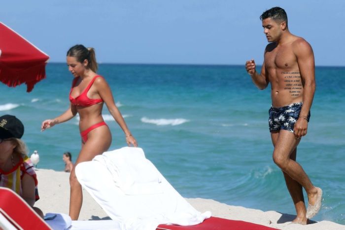 Maddy Burciaga On A Bikini Vacation With Her Boyfriend Alexis Lechanet At Miami Beach