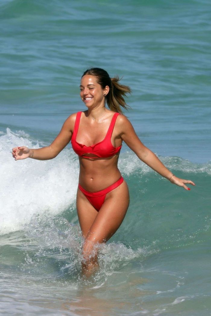 Maddy Burciaga On A Bikini Vacation With Her Boyfriend Alexis Lechanet At Miami Beach
