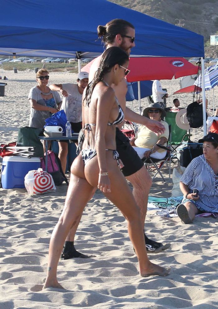 Marcela Braga And Alessandra Ambrosio Enjoying Together In Bikinis At The Beach