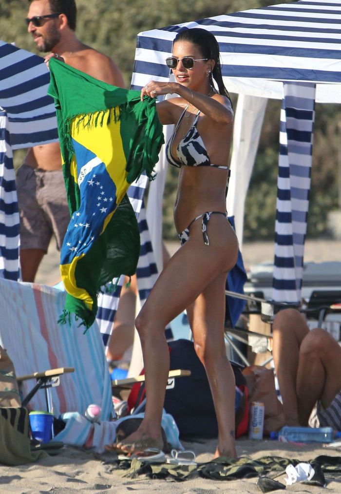 Marcela Braga And Alessandra Ambrosio Enjoying Together In Bikinis At The Beach