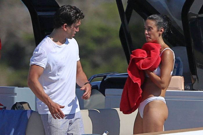 Maria Pedraza In A White Bikini On A Yacht In Formentera