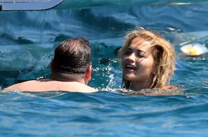 Rita Ora Enjoying Her Day In A Bikini On A Yacht In Ibiza