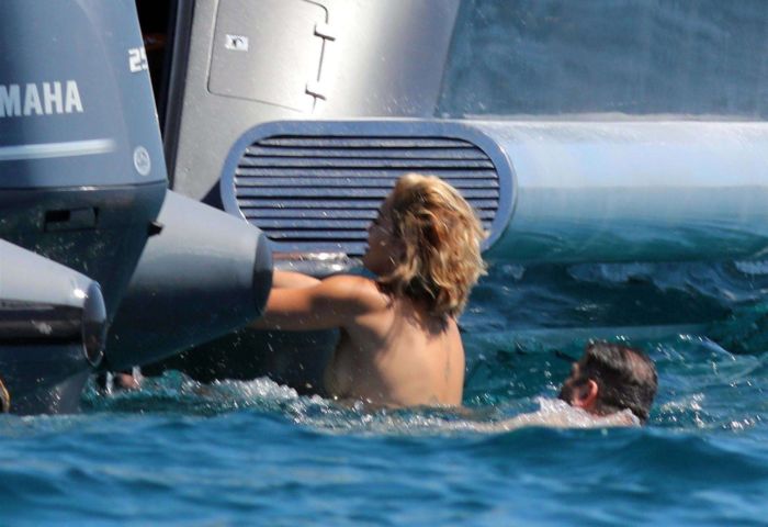 Rita Ora Enjoying Her Day In A Bikini On A Yacht In Ibiza