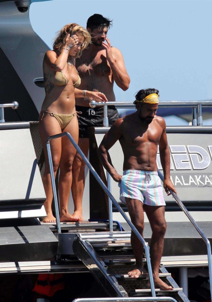 Rita Ora Enjoying Her Day In A Bikini On A Yacht In Ibiza