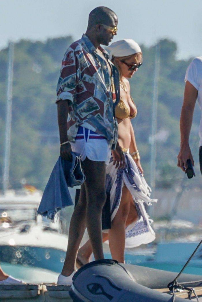 Rita Ora Enjoying Her Day In A Bikini On A Yacht In Ibiza
