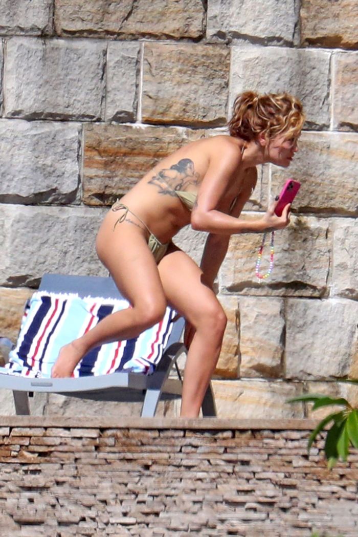 Rita Ora Tanning In Bikini Under The Sun In Sydney