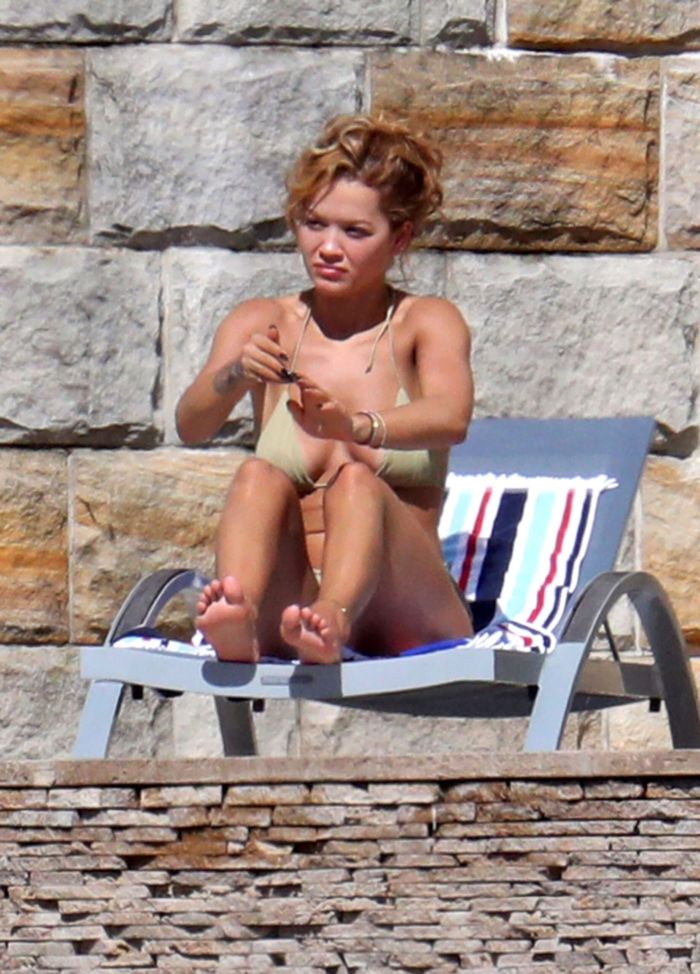 Rita Ora Tanning In Bikini Under The Sun In Sydney