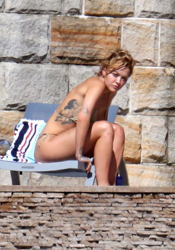 Rita Ora Tanning In Bikini Under The Sun In Sydney
