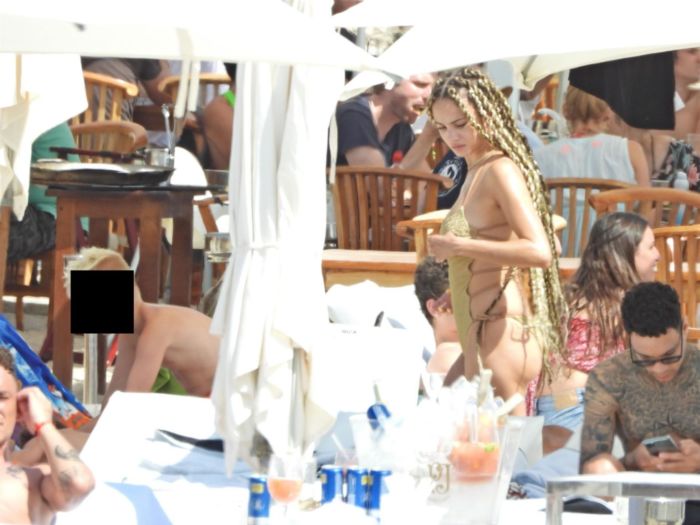 Rose Bertram In Bikini On A Holiday With Her Family In Ibiza