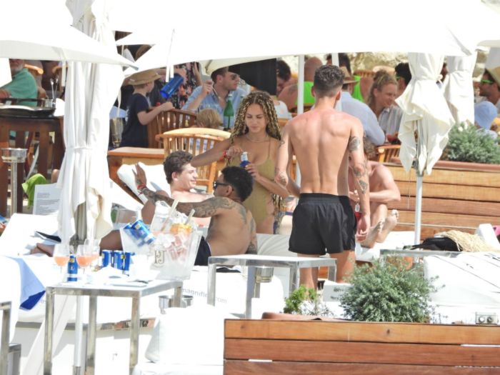 Rose Bertram In Bikini On A Holiday With Her Family In Ibiza