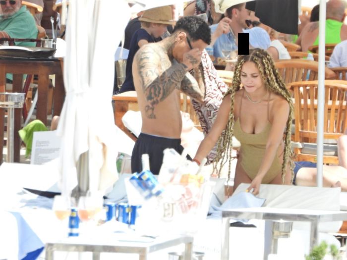 Rose Bertram In Bikini On A Holiday With Her Family In Ibiza