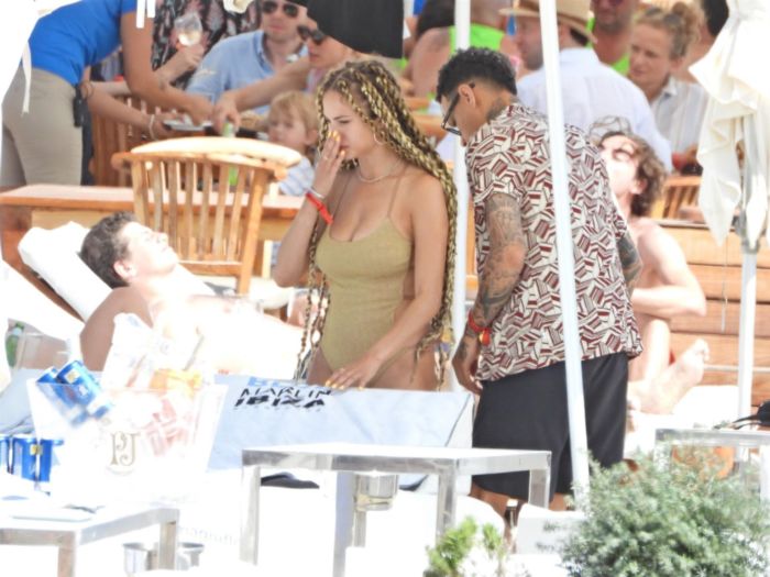 Rose Bertram In Bikini On A Holiday With Her Family In Ibiza