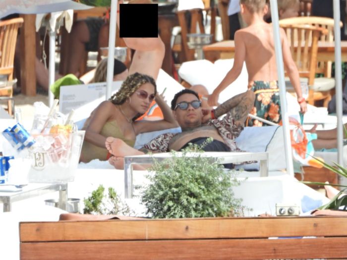 Rose Bertram In Bikini On A Holiday With Her Family In Ibiza