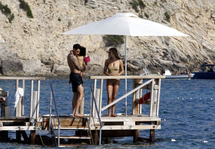 Rose Bertram In Bikini On A Holiday With Her Family In Ibiza