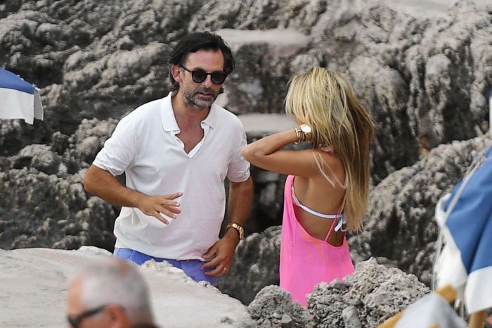 Sylvie Meis In Bikini With Hubby Niclas Castello During Their Honeymoon In Capri