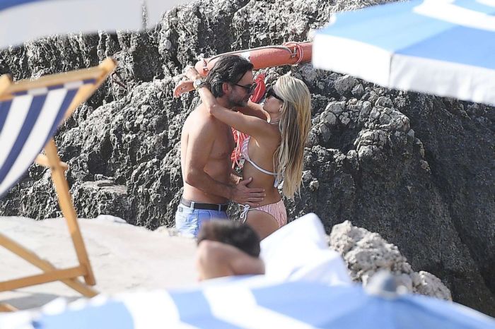 Sylvie Meis In Bikini With Hubby Niclas Castello During Their Honeymoon In Capri