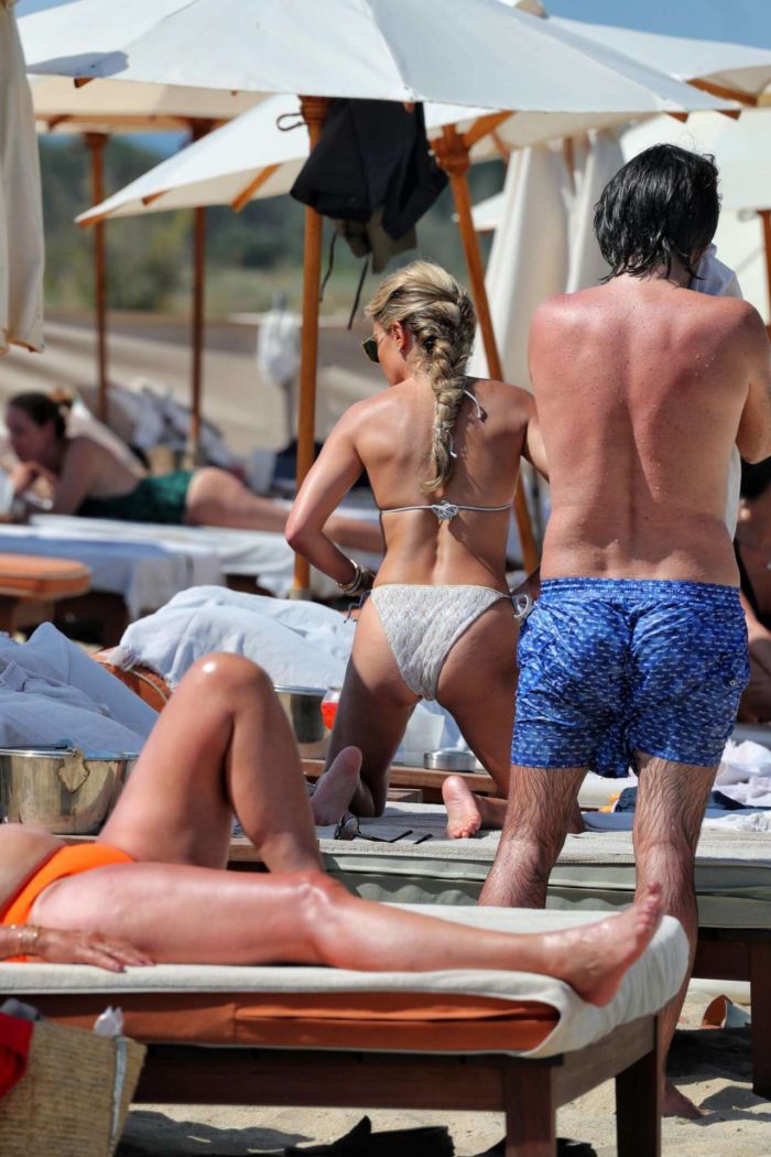 Sylvie Meis Holidaying In Bikini At The Saint Tropez Beach