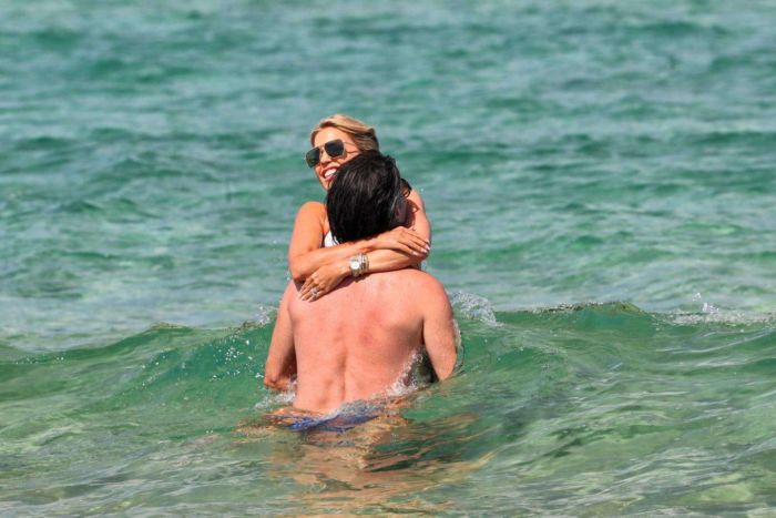 Sylvie Meis Holidaying In Bikini At The Saint Tropez Beach