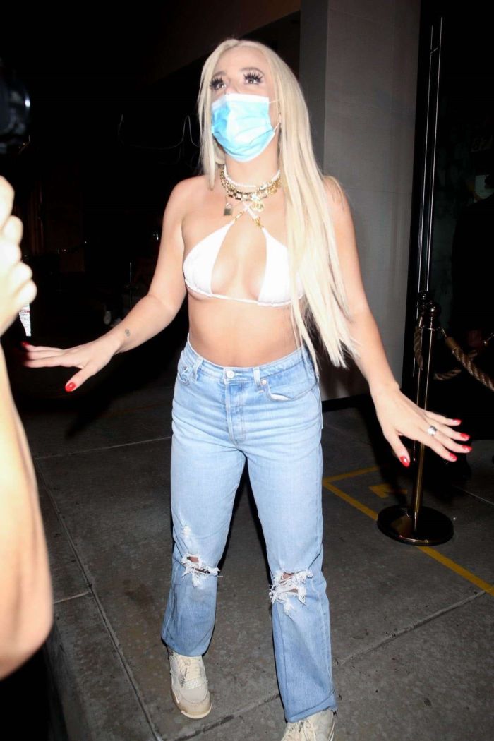 Tana Mongeau Out For A Night Out In West Hollywood