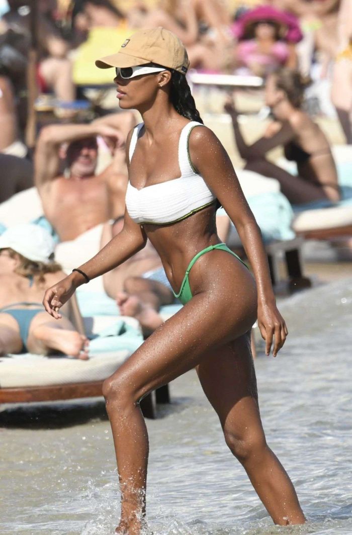 Tina Kunakey On A Bikini Vacation At The Beach In Mykonos
