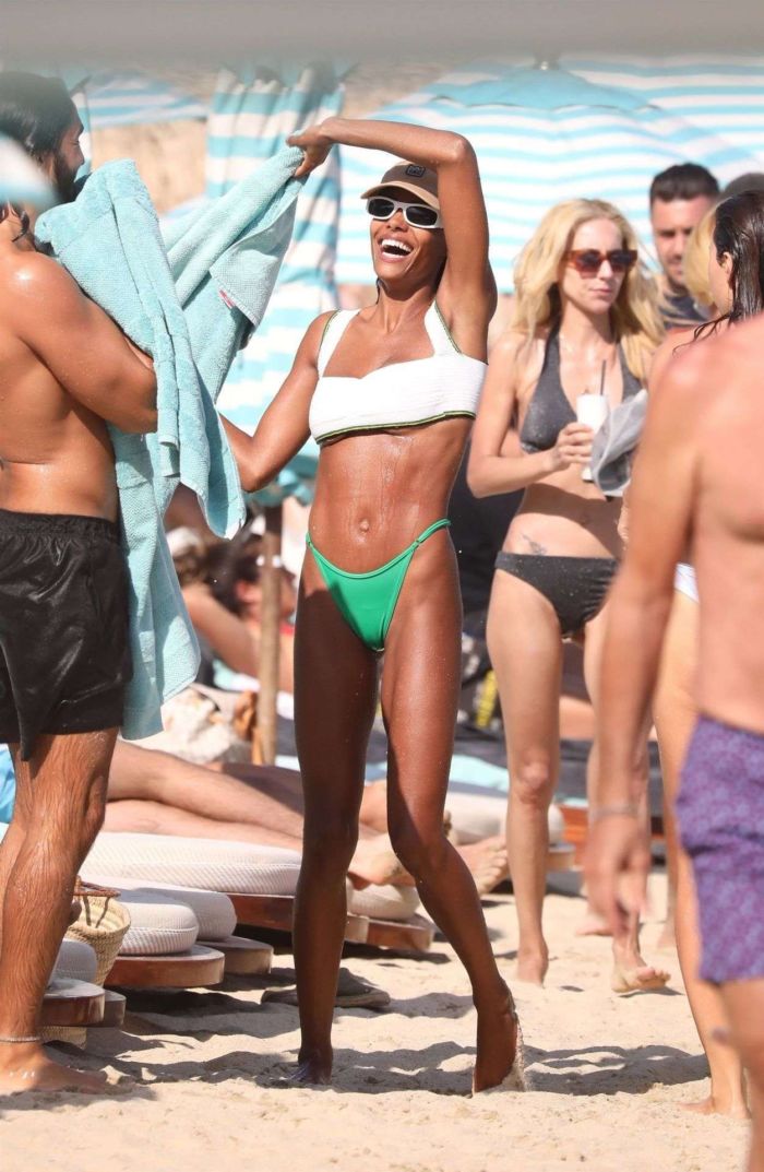 Tina Kunakey On A Bikini Vacation At The Beach In Mykonos