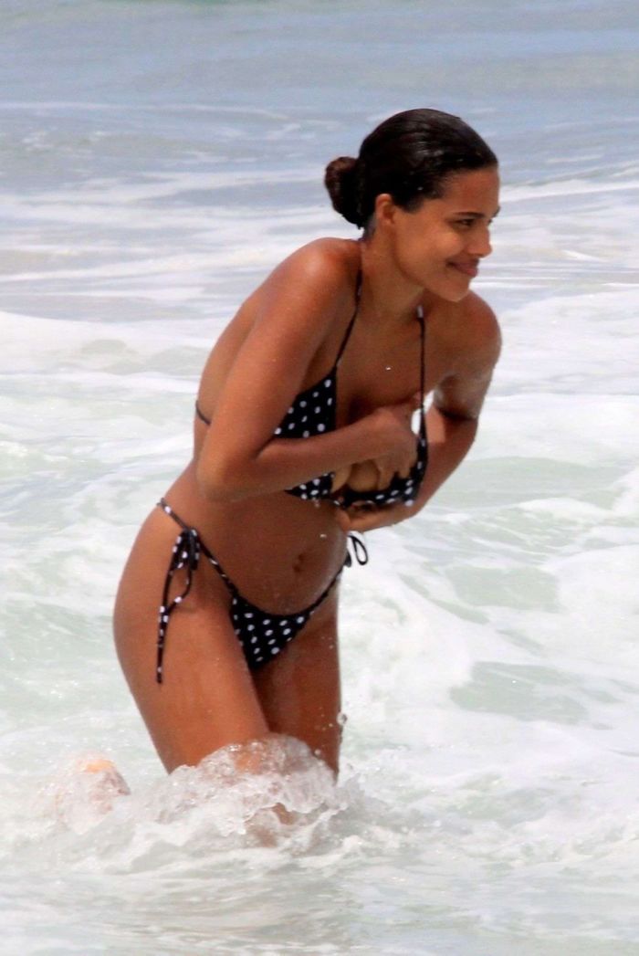 Tina Kunakey Fun And Frolic On The Beach In Rio