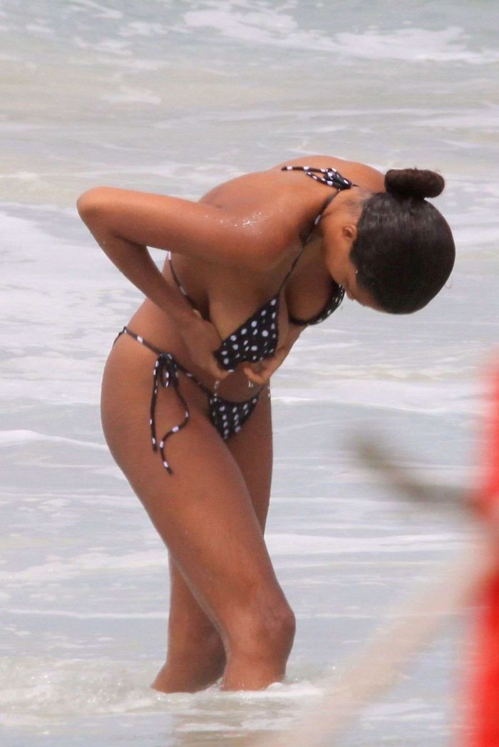 Tina Kunakey Fun And Frolic On The Beach In Rio