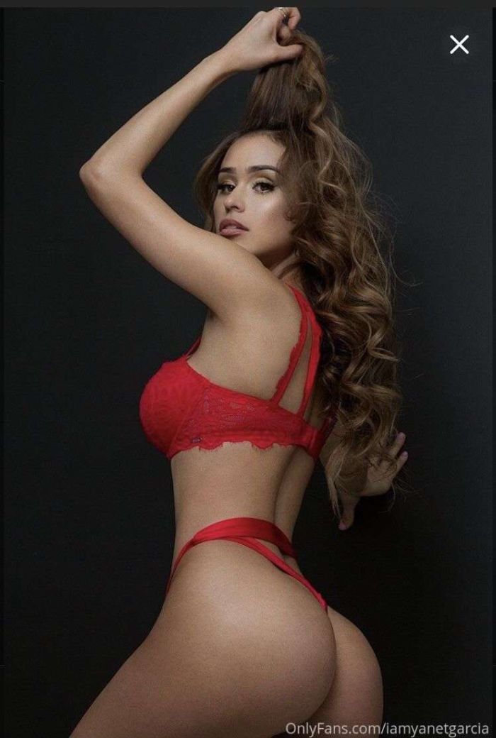 Yanet Garcia's Sensual Photoshoot In Red Lingerie