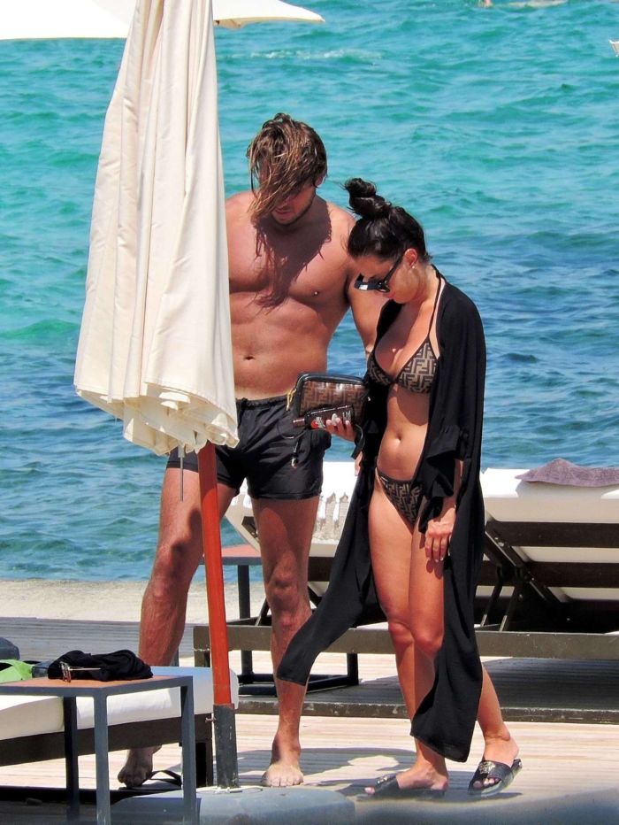 Yazmin Oukhellou Candids In Bikini In Mallorca