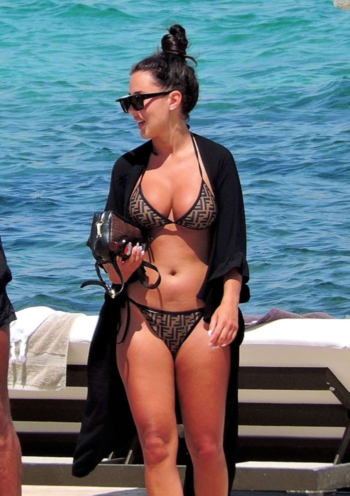 Yazmin Oukhellou Candids In Bikini In Mallorca