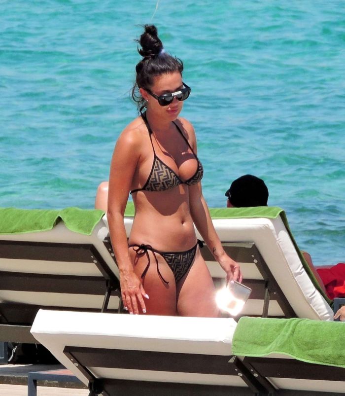 Yazmin Oukhellou Candids In Bikini In Mallorca