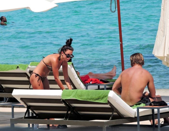 Yazmin Oukhellou Candids In Bikini In Mallorca