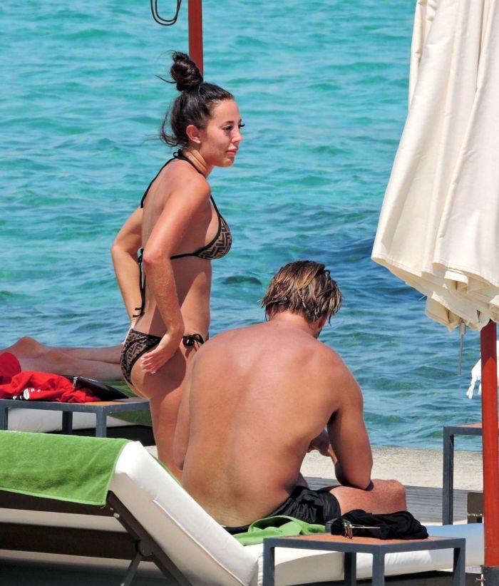 Yazmin Oukhellou Candids In Bikini In Mallorca
