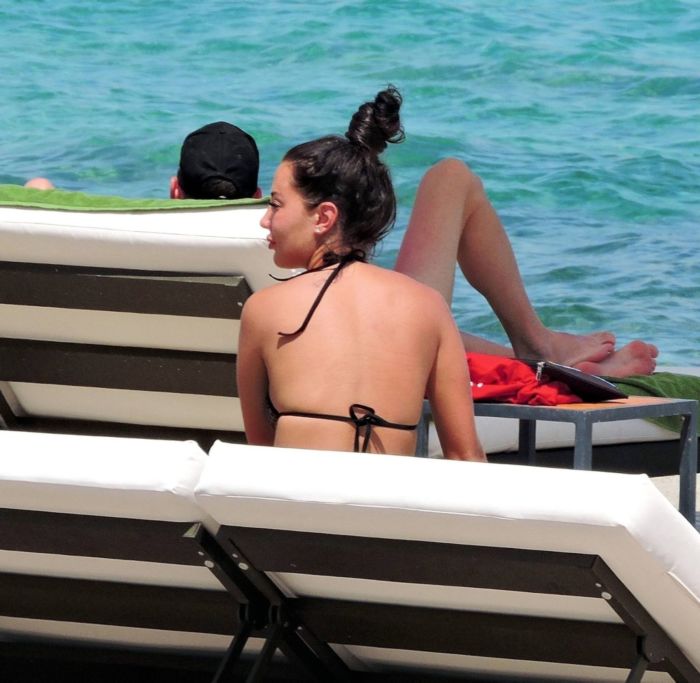 Yazmin Oukhellou Candids In Bikini In Mallorca
