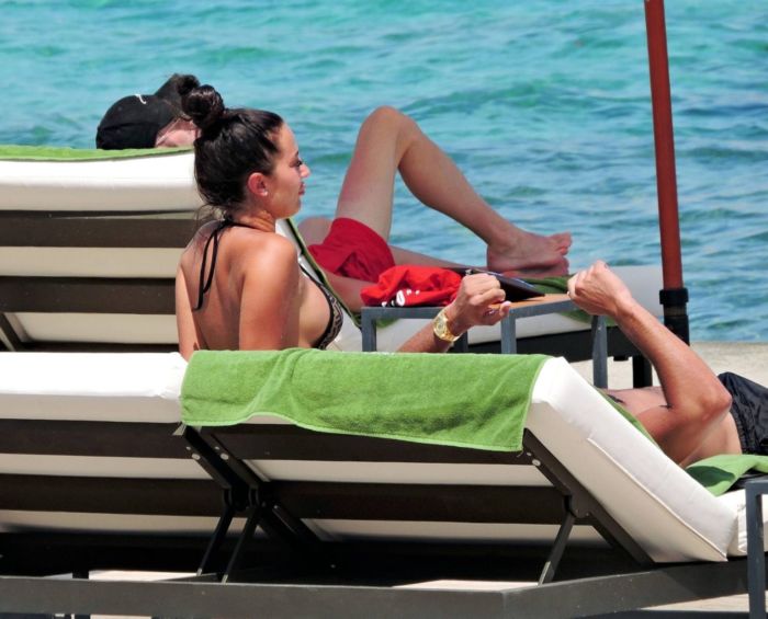 Yazmin Oukhellou Candids In Bikini In Mallorca
