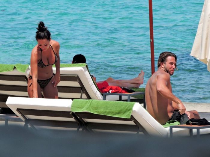 Yazmin Oukhellou Candids In Bikini In Mallorca